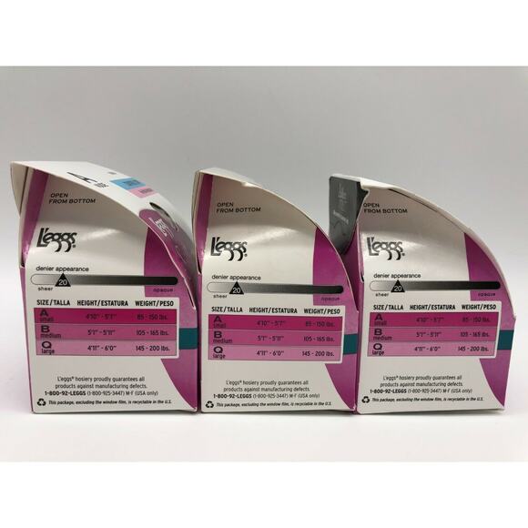 Leggs Women's Silken Sheer No-Roll Waistband Control Top Panty Nude A Lot of 3 - Picture 10 of 12